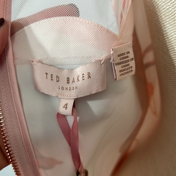 NWT Ted Baker Floral Scalloped Hem Dress size US 10 - Picture 10 of 11